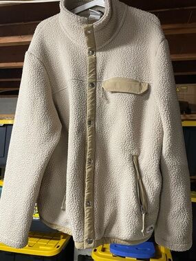 The North Face Cragmont Fleece Jacket tan and cream size Large